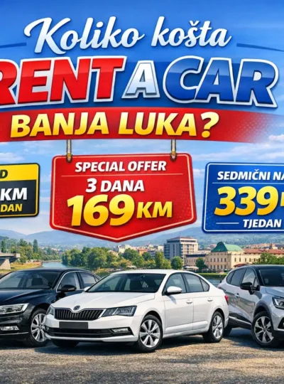 Saznajte koliko košta rent a car u Banjoj Luci i
