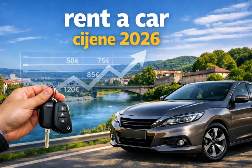 Rent a car cijene 2026 – vodič za najam vozila u Banjoj Luci